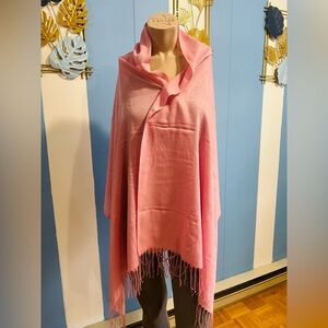 Elegant Pink Shawl Wrap